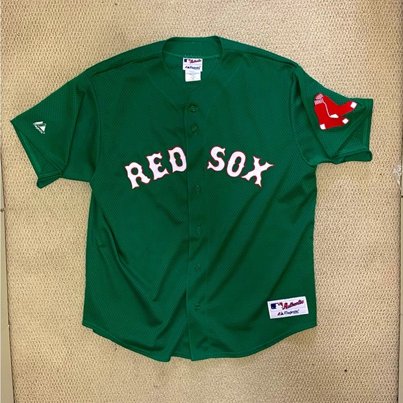 Majestic Other - SOLD- Majestic Vintage Boston Red Sox St. Patrick’s Day Jersey Men’s XL